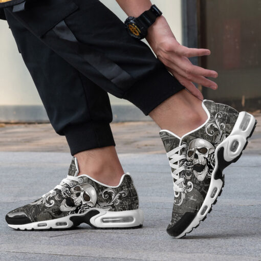 Skull with Flowers Cushion Air Sneakers - Image 2