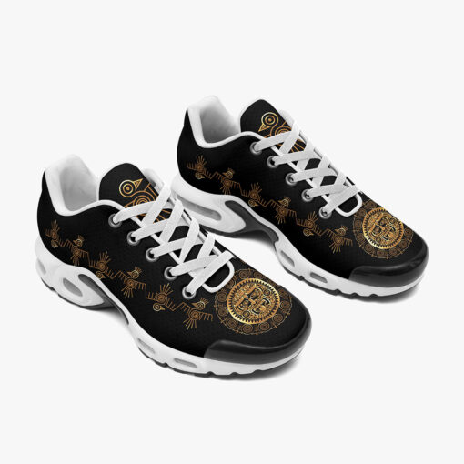 Maya Ethnic Golden Mask Cushion Air Sneakers