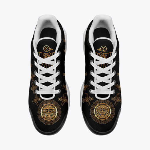 Maya Ethnic Golden Mask Cushion Air Sneakers - Image 6