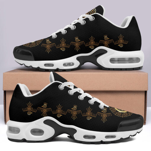 Maya Ethnic Golden Mask Cushion Air Sneakers - Image 3