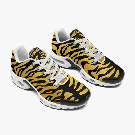 Black Tiger on Gold Cushion Air Sneakers