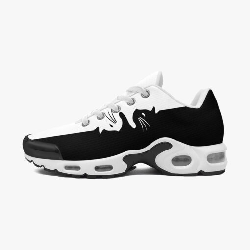 Black and White Yin Yang Cats Cushion Air Sneakers - Image 4