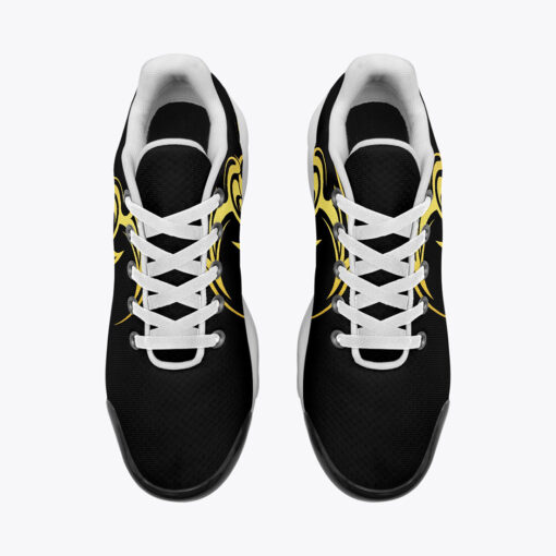 Gold Tribal Tattoo Print Cushion Air Sneakers - Image 6