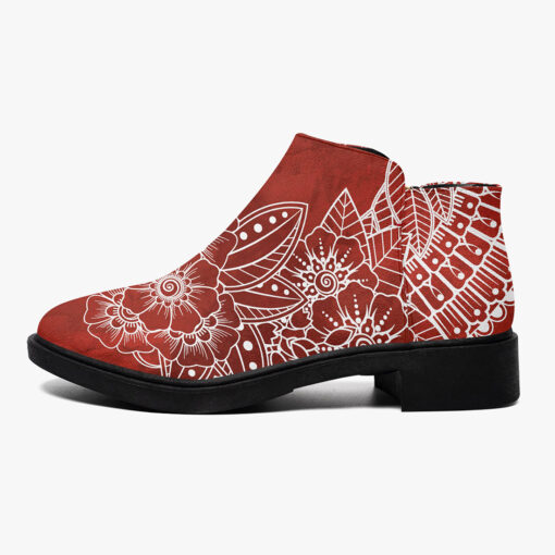 Mehndi Flower Ornament Fashion Boots - Image 5