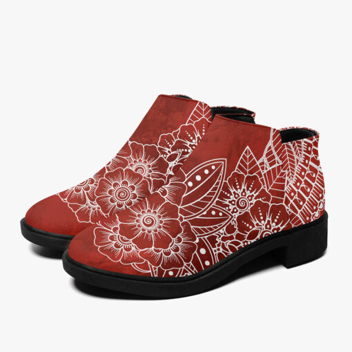 Mehndi Flower Ornament Fashion Boots - Image 6