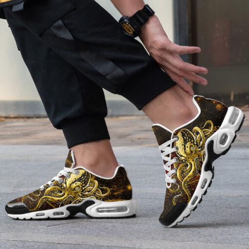 Golden Octopus Tentacles Cushion Air Sneakers - Image 2