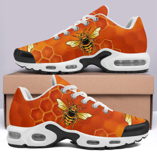 Bee Honeycombs Art Cushion Air Sneakers - Image 3