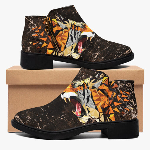 Tiger Polygons Fashion Boots - Image 2