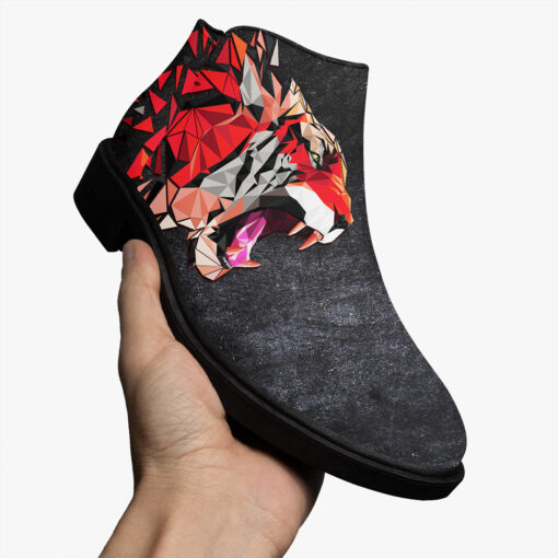 Red Tiger Polygons Fashion Boots - Image 3