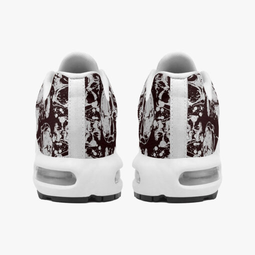 Silver Grunge Skulls Cushion Air Sneakers - Image 4