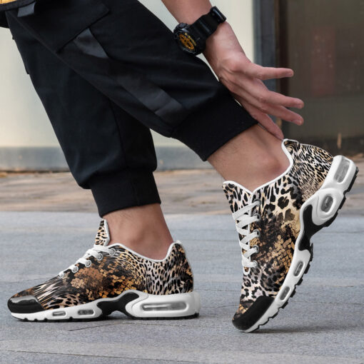 Leopard Snake Skin Mix Cushion Air Sneakers - Image 2