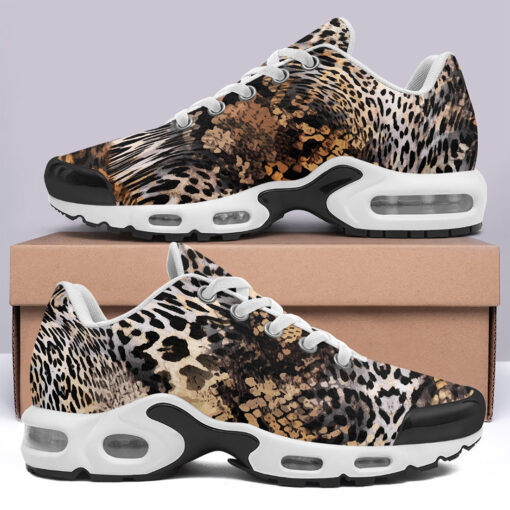 Leopard Snake Skin Mix Cushion Air Sneakers - Image 3