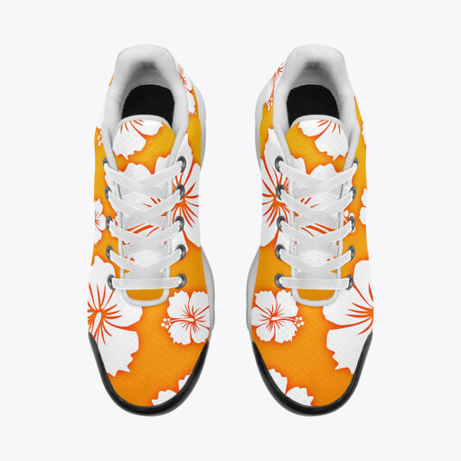 Hawaiian Flowers Art Cushion Air Sneakers - Image 6