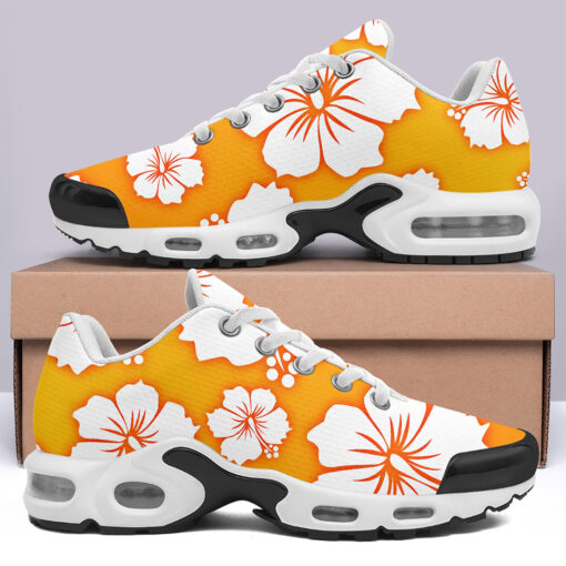 Hawaiian Flowers Art Cushion Air Sneakers - Image 3