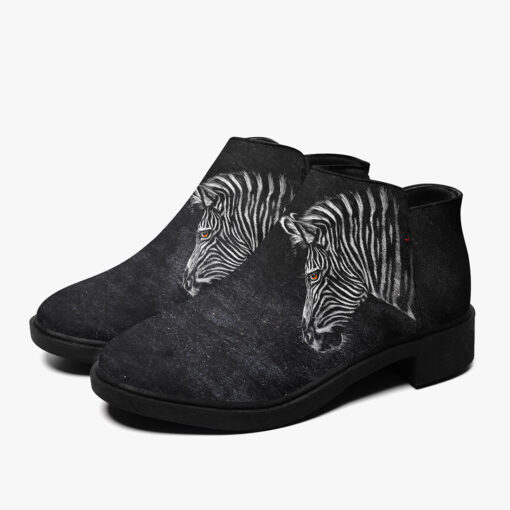 Zebra Head Fashion Boots - Image 5