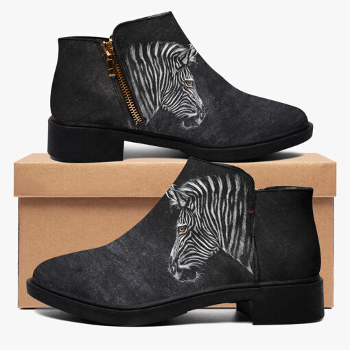 Zebra Head Fashion Boots - Image 2