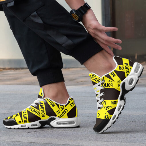 Police Tape Caution Cushion Air Sneakers - Image 2