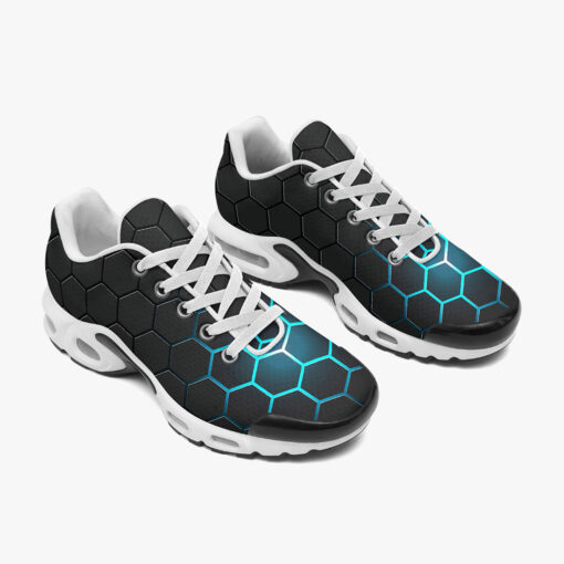 Dark Gray Hexagons Cushion Air Sneakers