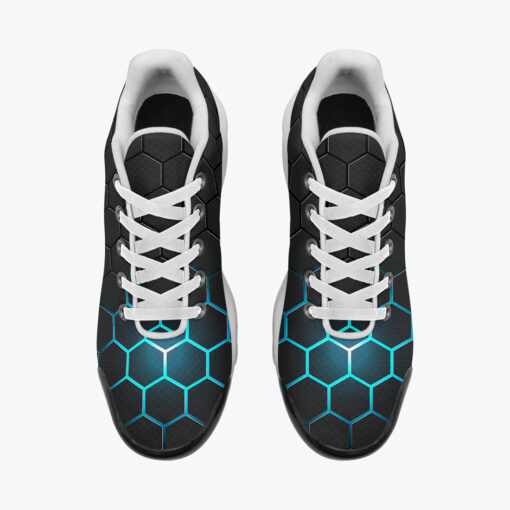 Dark Gray Hexagons Cushion Air Sneakers - Image 6