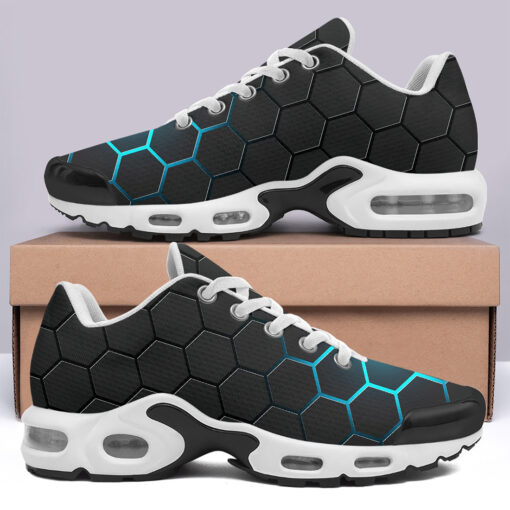 Dark Gray Hexagons Cushion Air Sneakers - Image 3