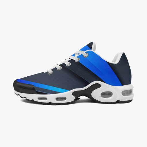 Blue Line Gradient Shapes Cushion Air Sneakers - Image 4