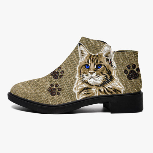 Red Maine Coon Cat Fashion Boots - Image 4