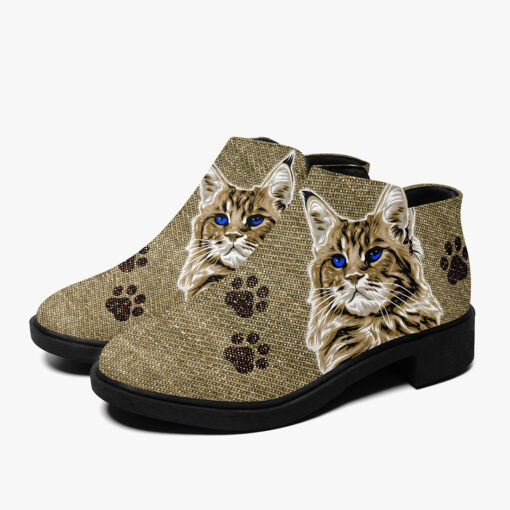 Red Maine Coon Cat Fashion Boots - Image 5