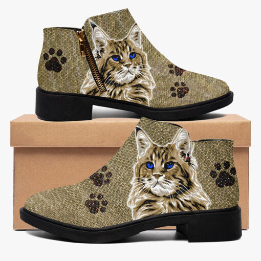 Red Maine Coon Cat Fashion Boots - Image 2