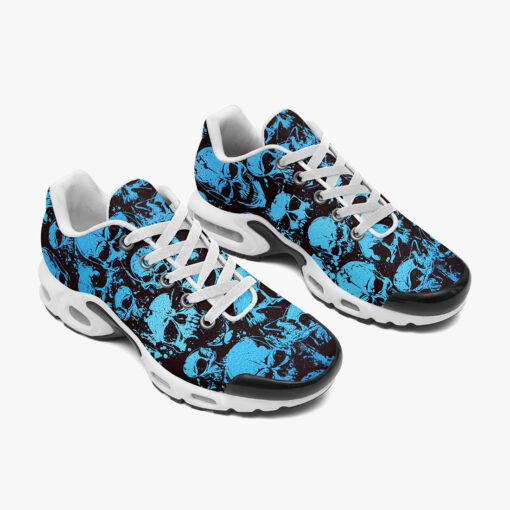 Blue Grunge Skulls Cushion Air Sneakers