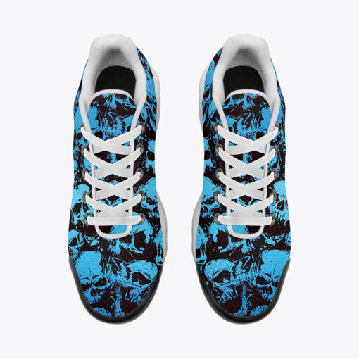 Blue Grunge Skulls Cushion Air Sneakers - Image 6