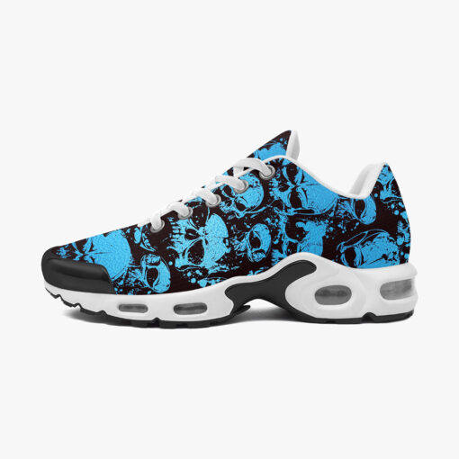 Blue Grunge Skulls Cushion Air Sneakers - Image 4