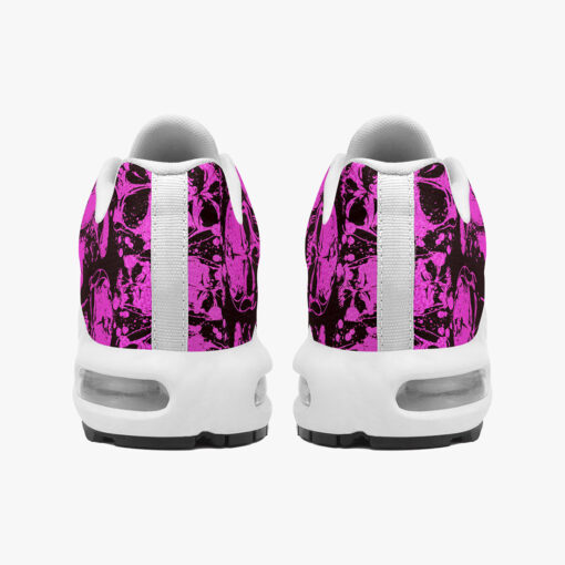 Pink Grunge Skulls Cushion Air Sneakers - Image 5