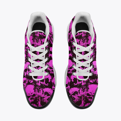 Pink Grunge Skulls Cushion Air Sneakers - Image 6