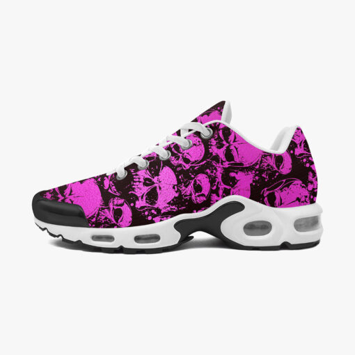 Pink Grunge Skulls Cushion Air Sneakers - Image 4