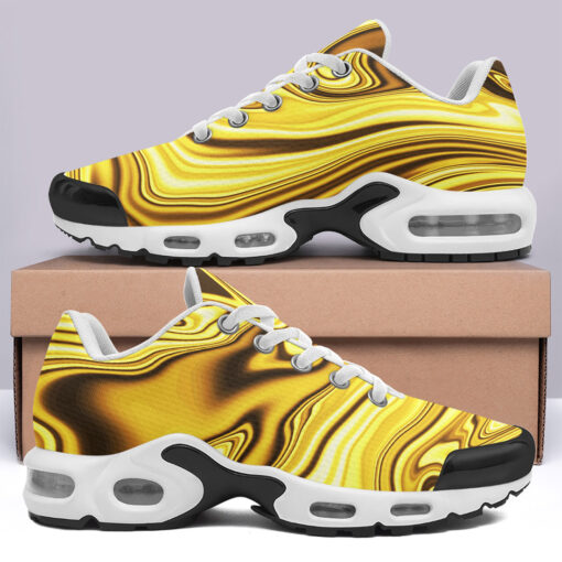 Golden Foil Effect Cushion Air Sneakers - Image 3