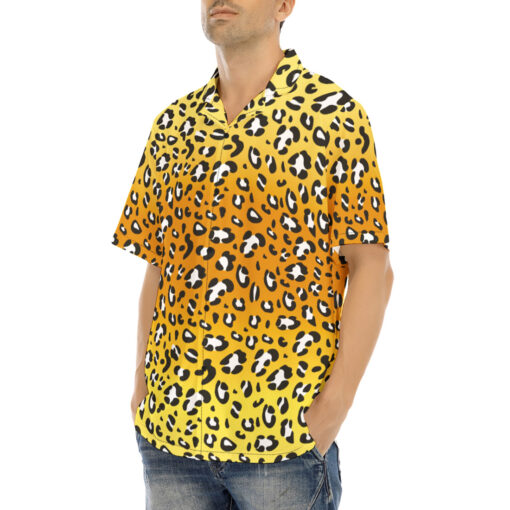 Leopard Art Pattern Hawaiian Shirt - Image 3