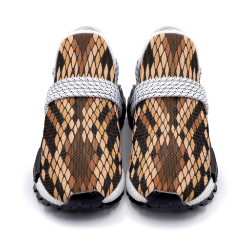 Snake Skin Pattern Mesh Sneakers - Image 4