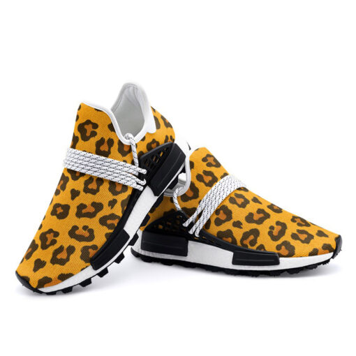 Leopard Texture Mesh Sneakers