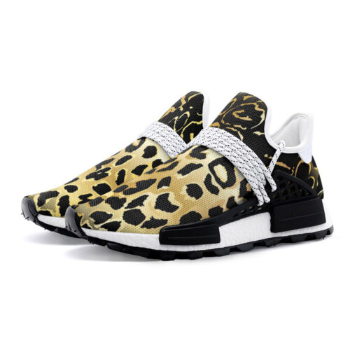 Golden Leopard Texture Mesh Sneakers - Image 2