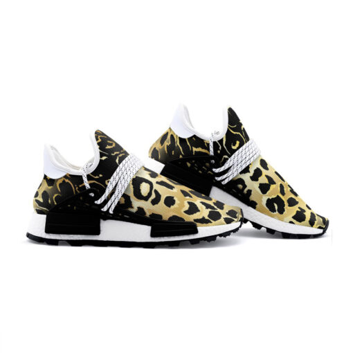 Golden Leopard Texture Mesh Sneakers - Image 3