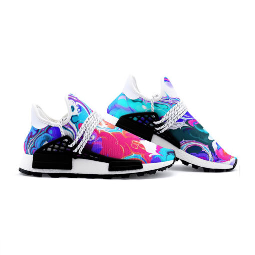 Liquid Flowing Abstract Ink Mesh Sneakers - Image 3