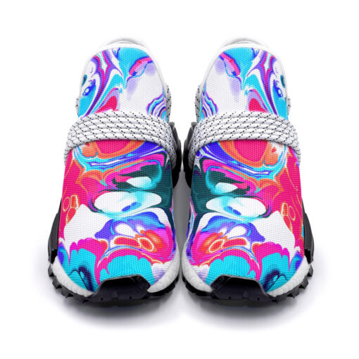 Liquid Flowing Abstract Ink Mesh Sneakers - Image 4