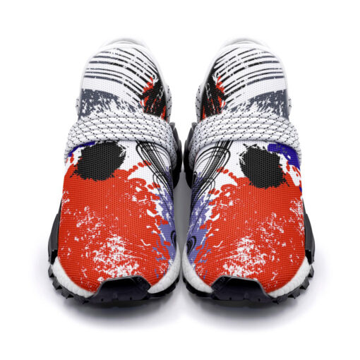 Minimal Abstract Brush Mesh Sneakers - Image 4