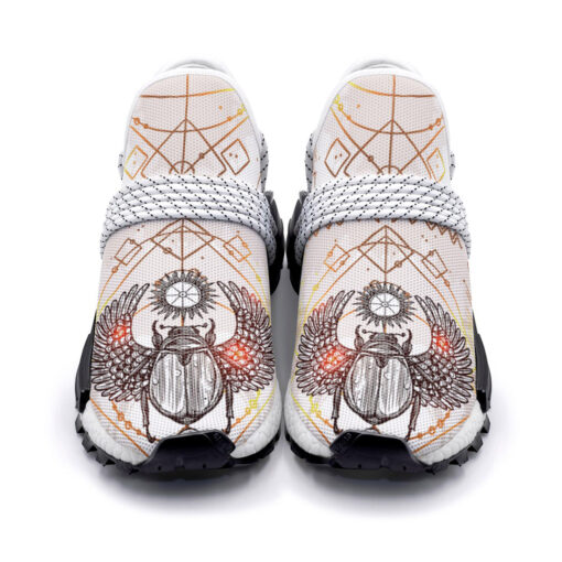 Egypt Occult Illustration Mesh Sneakers - Image 4