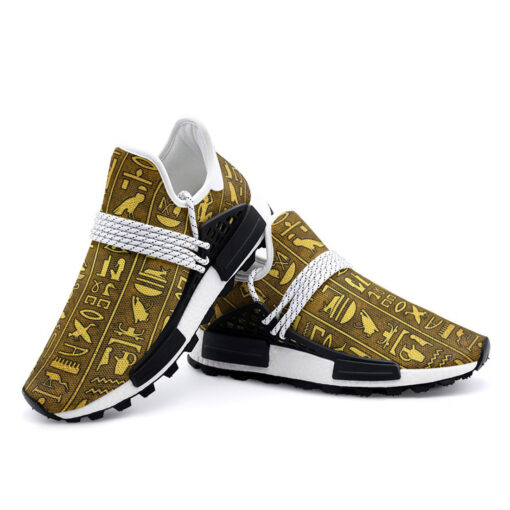 Egyptian Hieroglyphs Mesh Sneakers