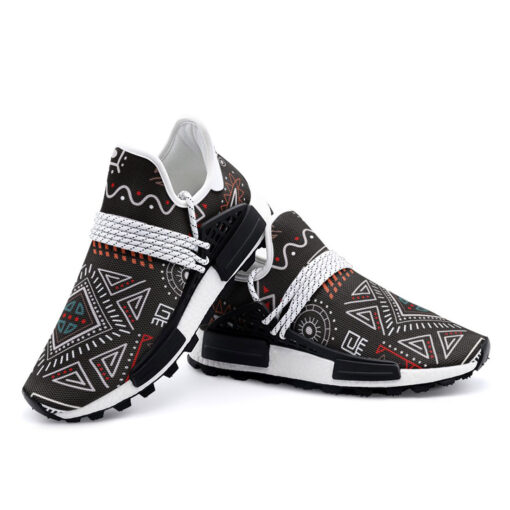 Abstract African Tribal Mesh Sneakers