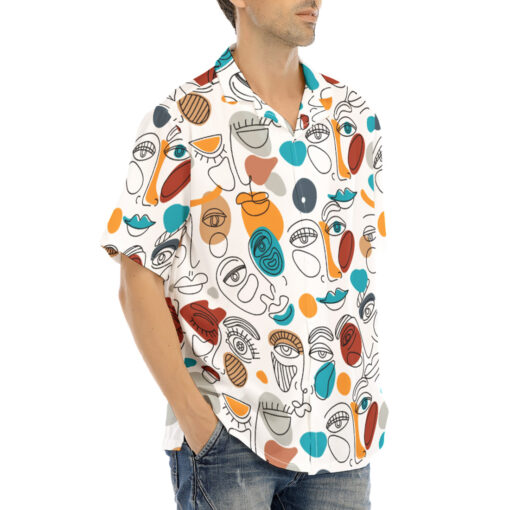 Surreal Face Art Hawaiian Shirt - Image 2