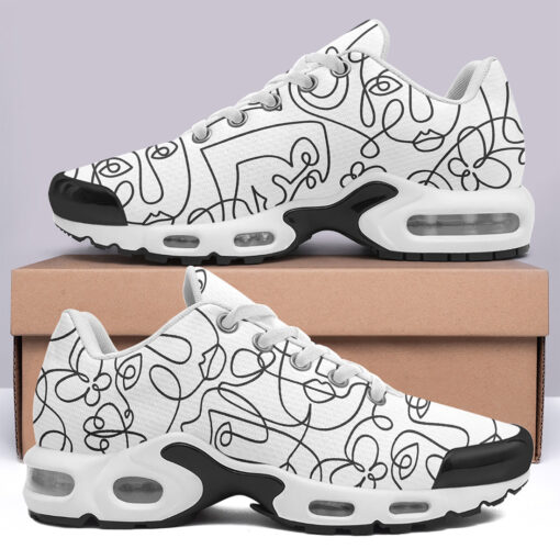 Abstract Face One Line Cushion Air Sneakers - Image 3