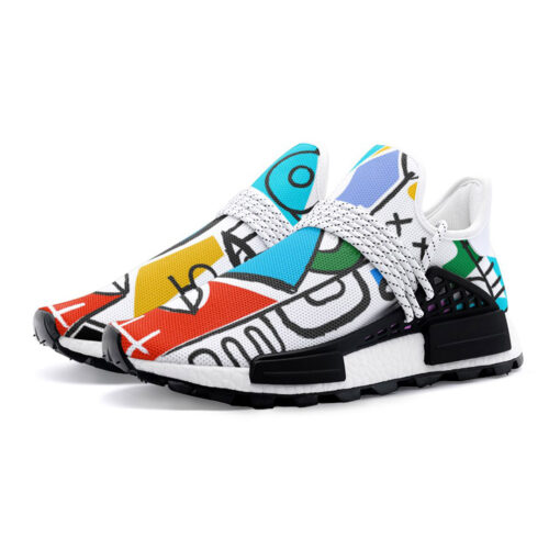 Trendy Art Abstraction Mesh Sneakers - Image 2