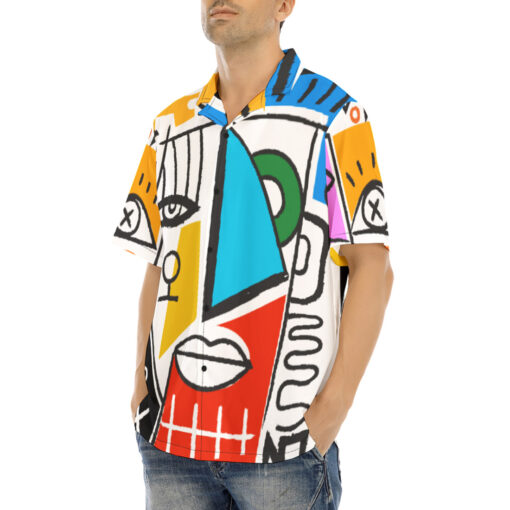 Trendy Art Abstraction Hawaiian Shirt - Image 3